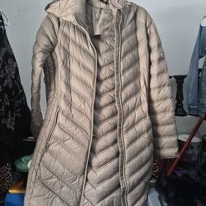 Micheal Kors Women's Beige Quilted Jacket